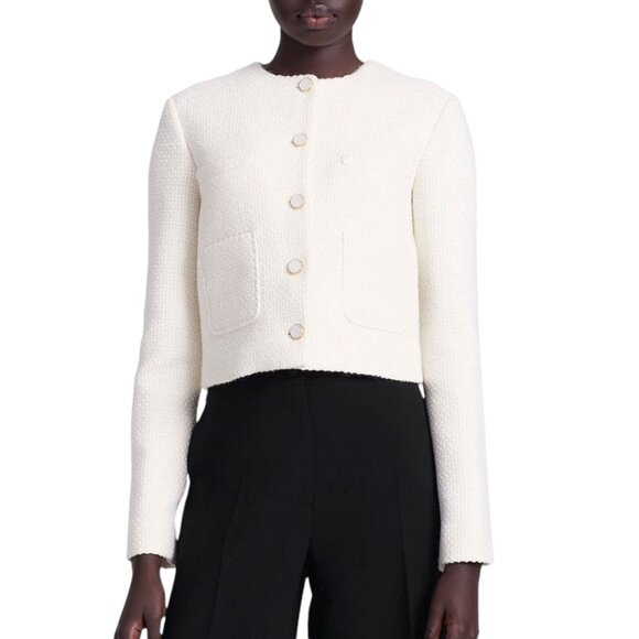 $1895 ALTUZARRA Bernadette Wool-Blend Tweed Jacket Size 42 FR, M/L US NEW - Picture 8 of 15